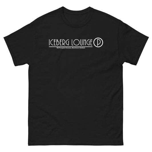 ICEBERG LOUNGE, Downtown Gotham Nightclub Casino Logo (White) Unisex Classic Tee