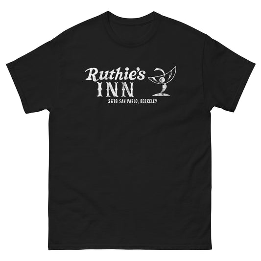 Ruthie’s Inn Berkeley, CA (White) Distressed Vintage Rock Venue Graphic Tee