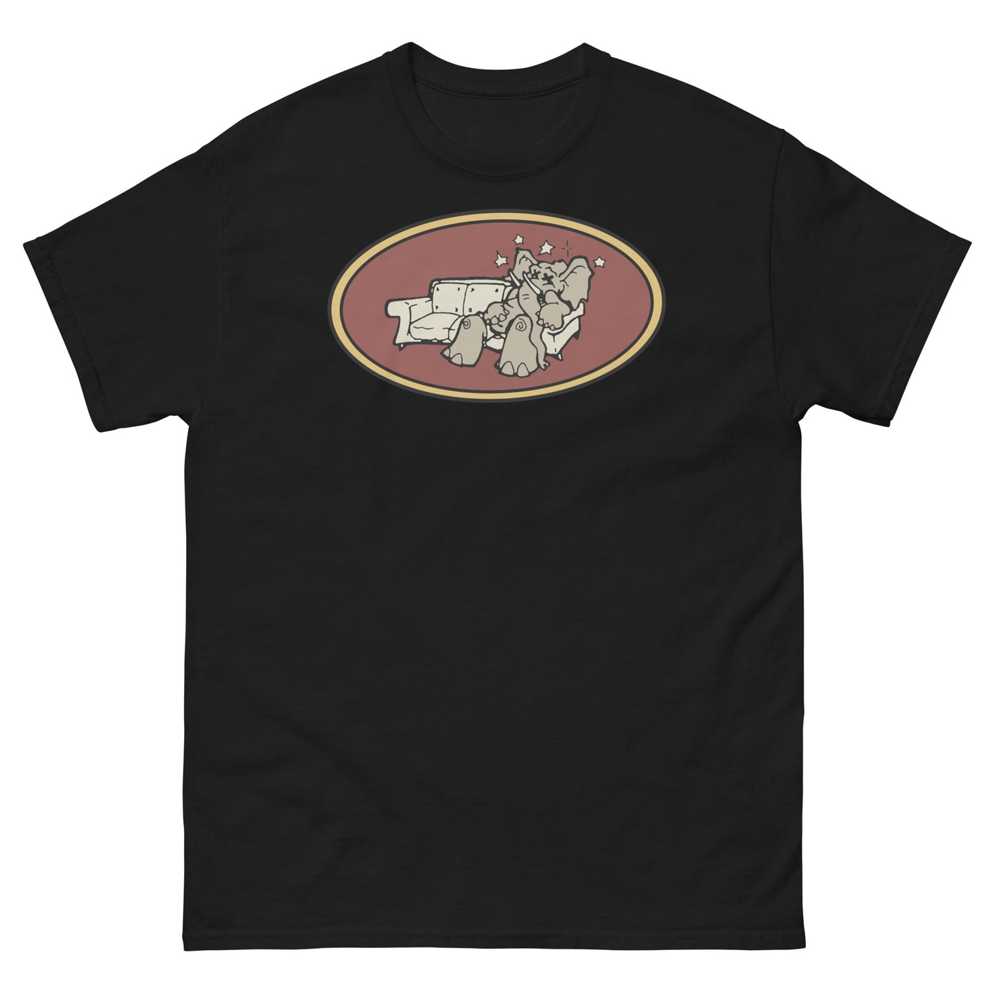 Brooklyn Dust Music Elephant Color Logo (Prairie Sand) Unisex Classic Tee