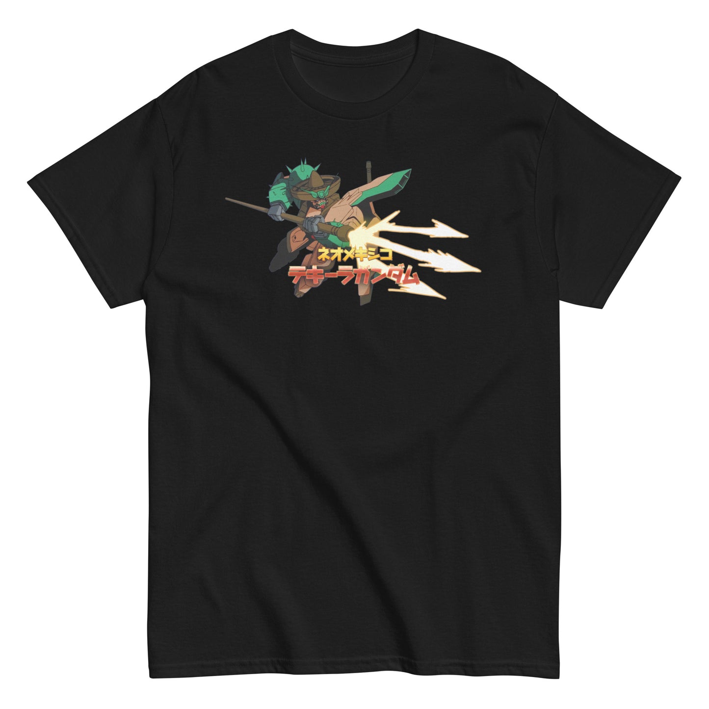 Neo Mexico Tequila Giant Robot Mech Distressed Graphic Anime Fan Gear Unisex Classic Tee