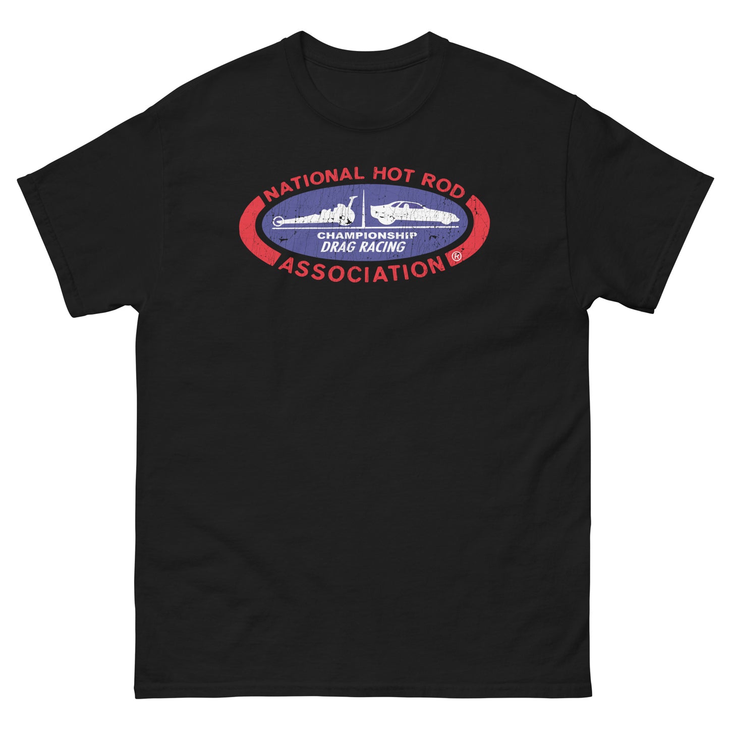 Hot Rod Drag Racing Classic Distressed Unisex Classic Tee