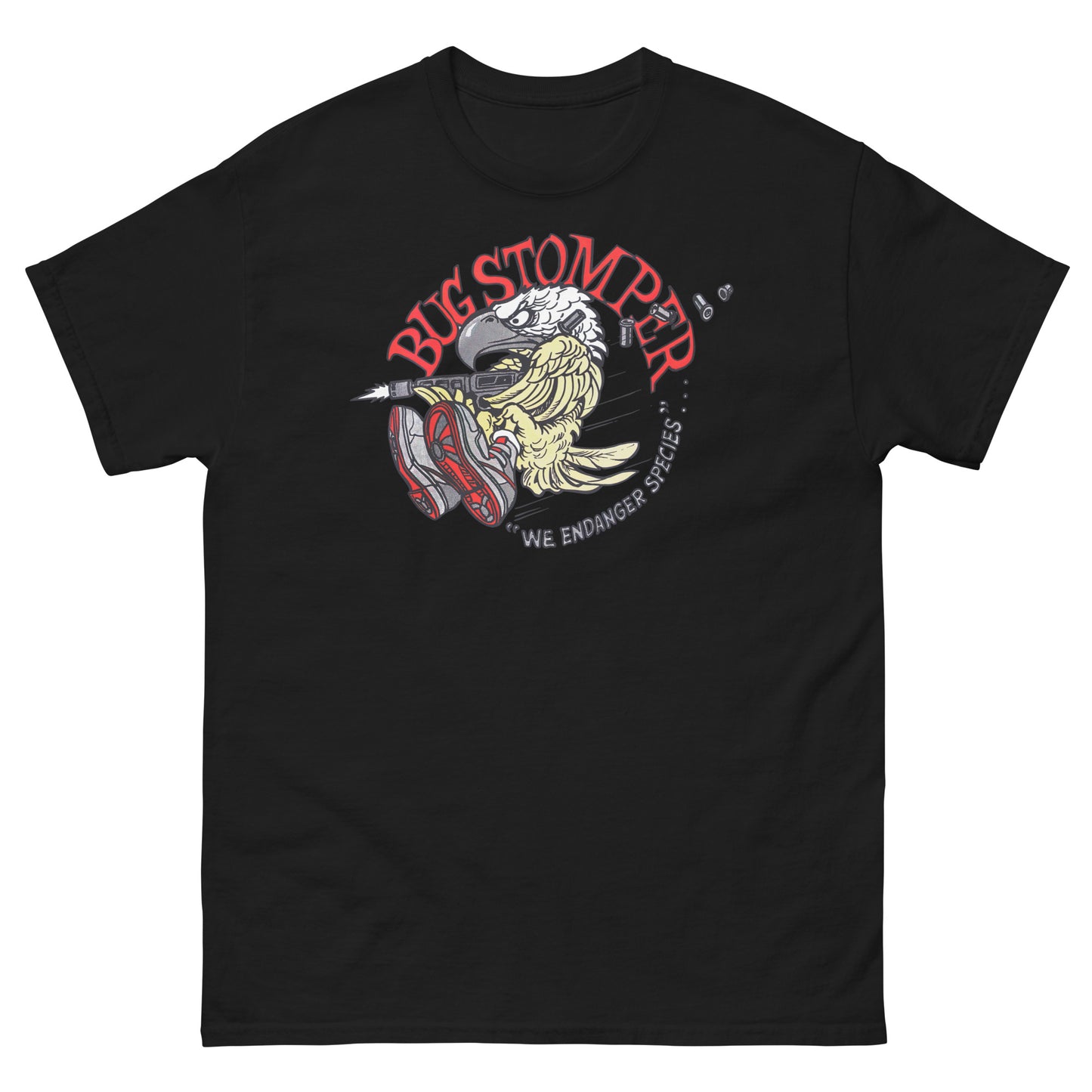 Bug Stomper Eagle "We Endanger Species" Cosplay Unisex Classic Tee