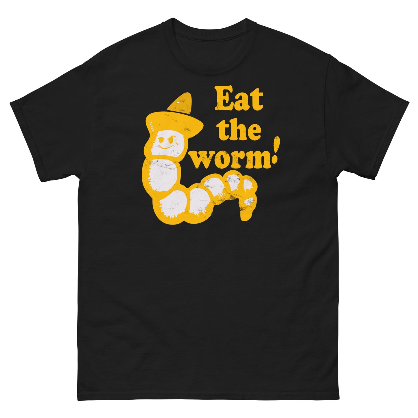 Eat the Worm! Mezcal with Back Print | As Worn by Axl Rose Authentic Distressed Tequila Tee