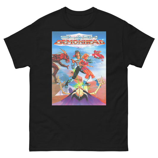 Clash at Demonhead Retro Video Game Box Art Unisex Classic Tee