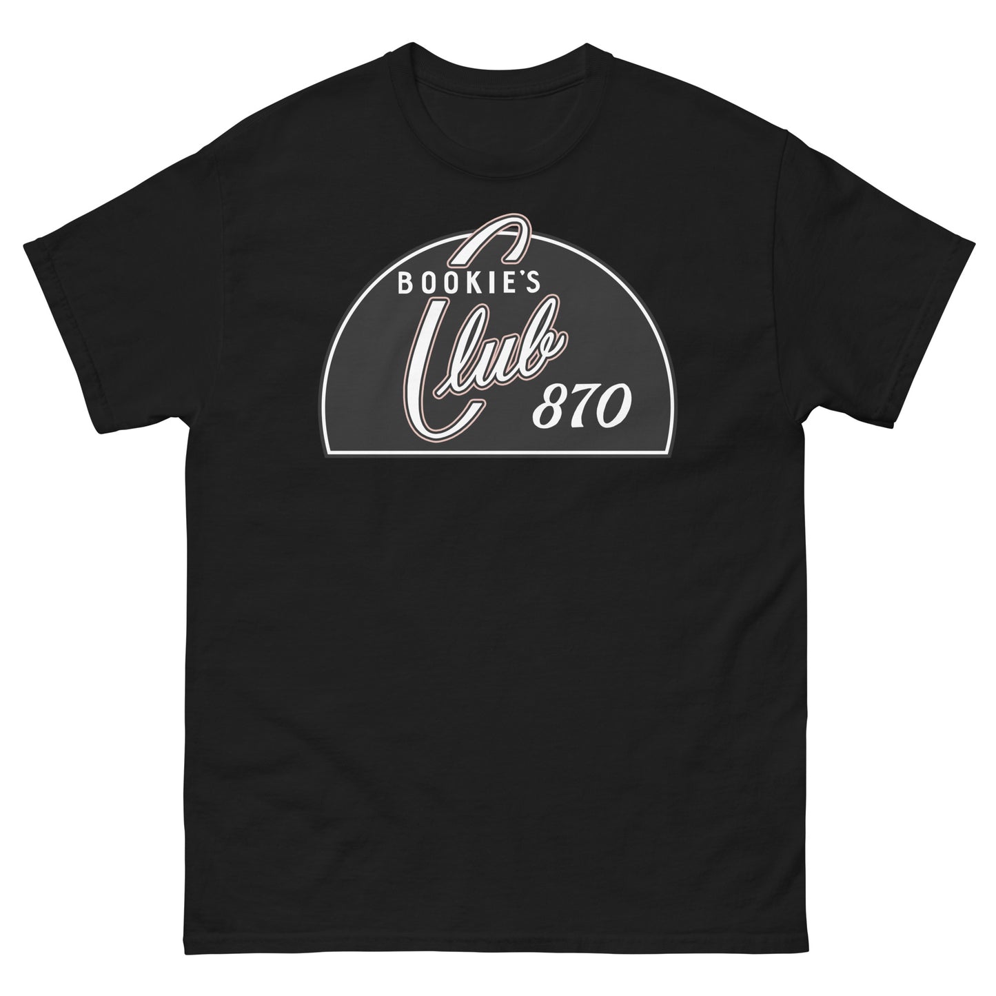 Bookie’s Club 870 Legendary Detroit Punk Venue Retro Nightclub Sign Unisex Classic Tee