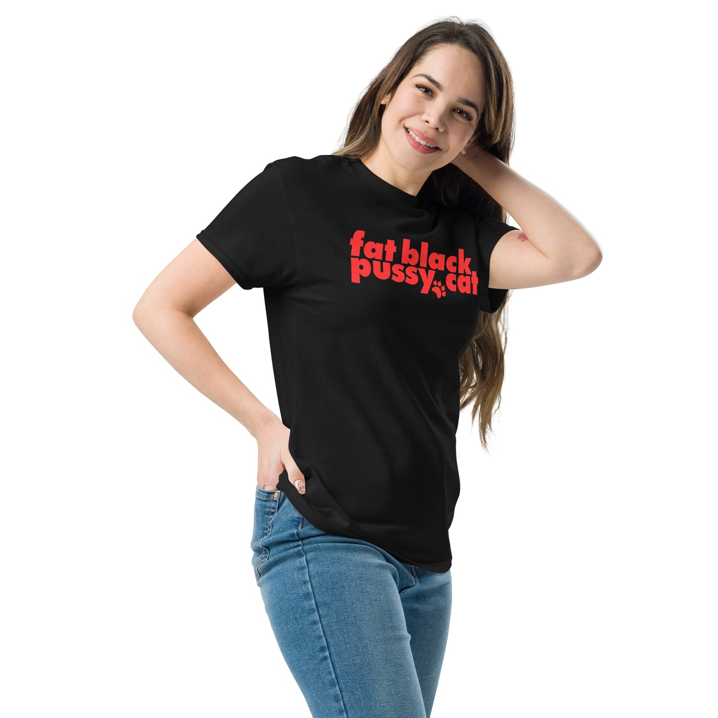 Fat Black Pussy Cat Vintage Nightclub NYC Logo Unisex Classic Tee