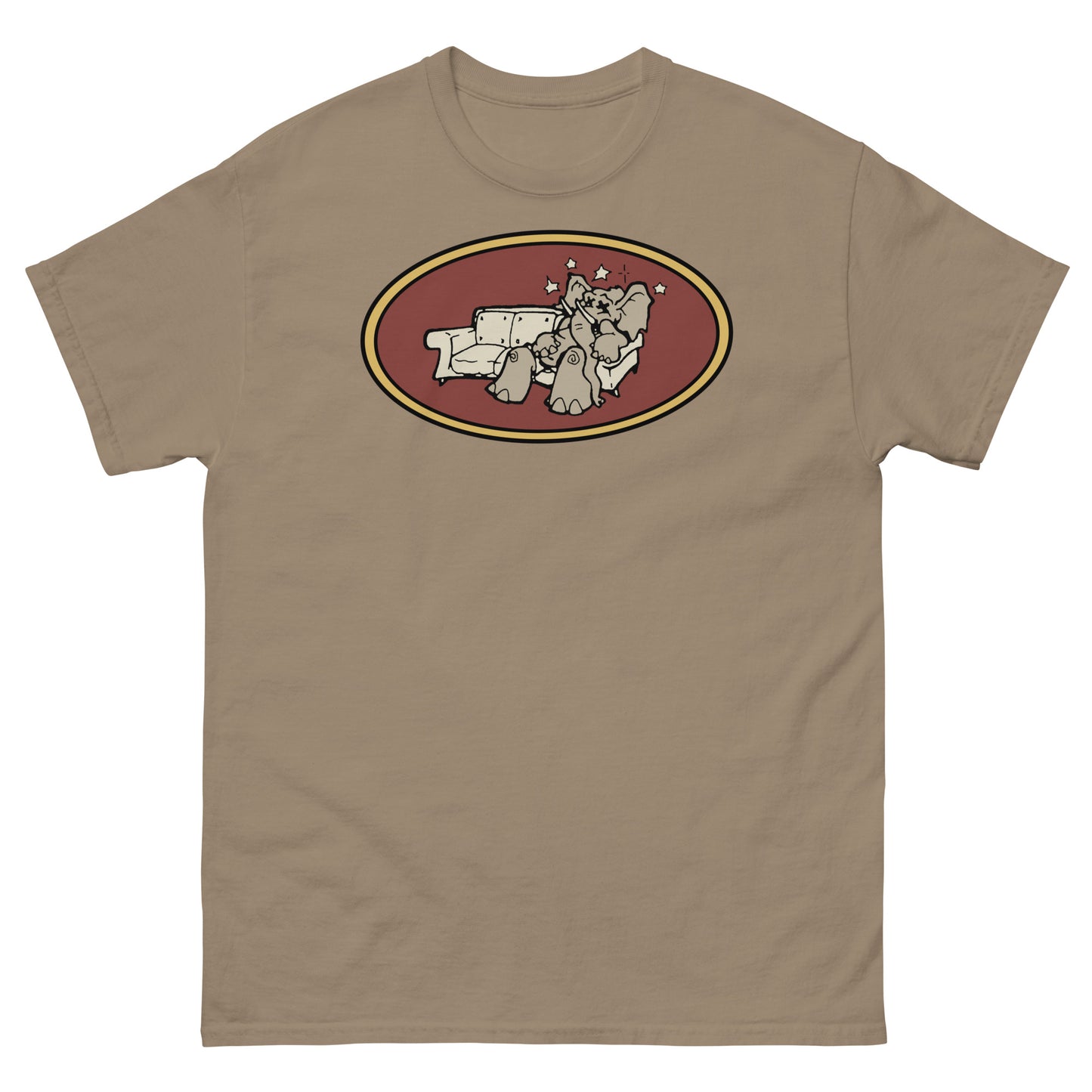 Brooklyn Dust Music Elephant Color Logo (Prairie Sand) Unisex Classic Tee