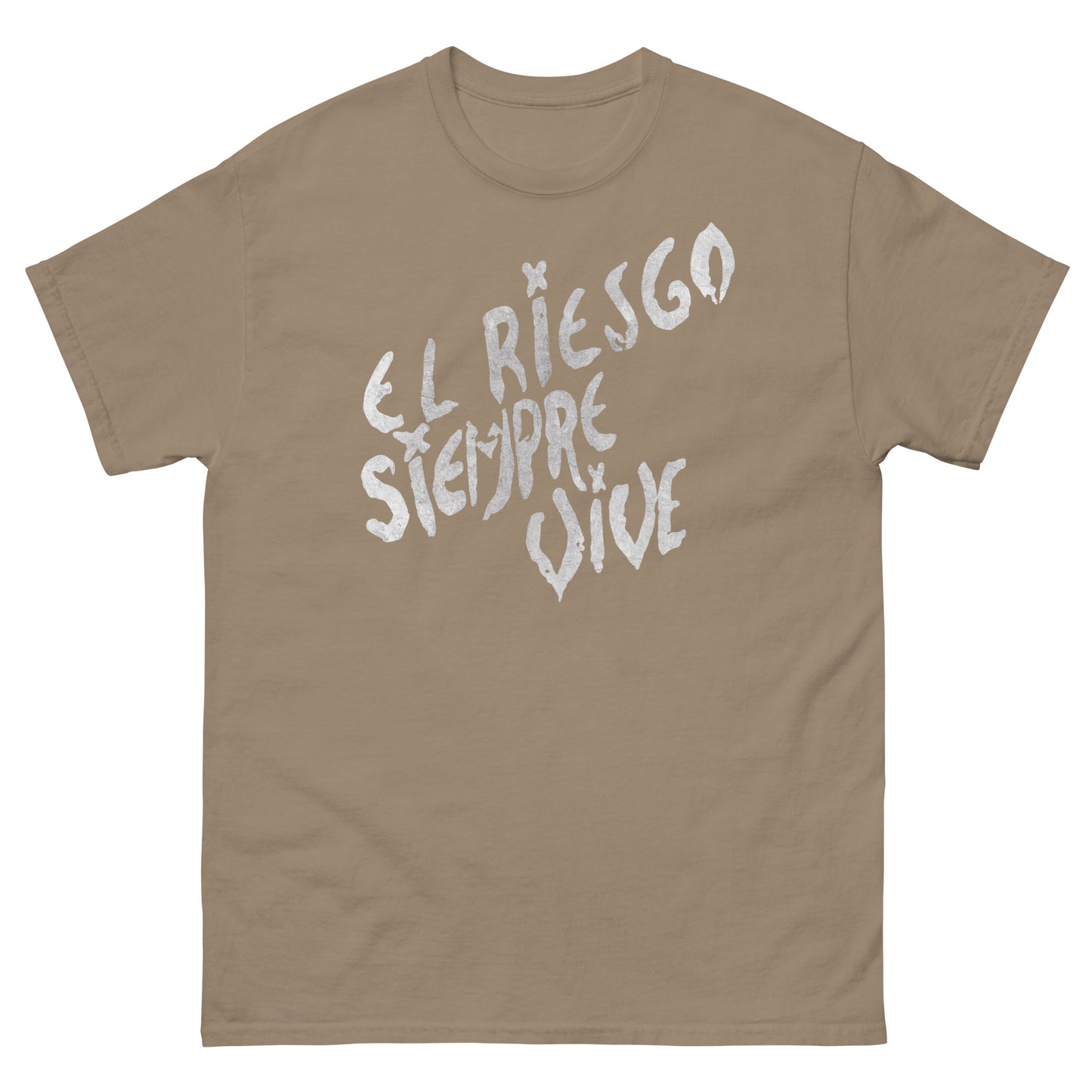 El Riesgo Siempre Vive Pvt Vasquez Marine Cosplay Distressed Metal Unisex Classic Tee