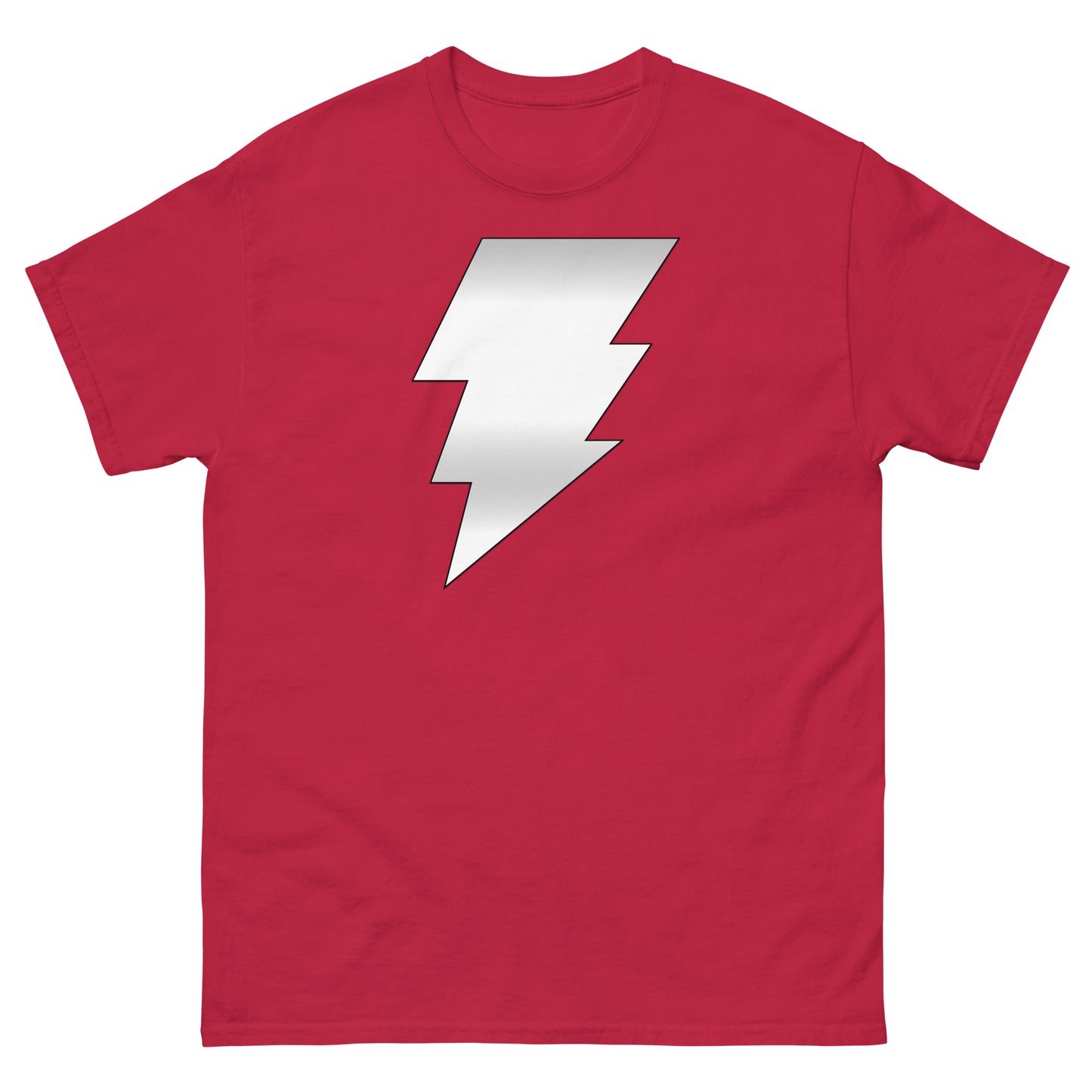 Magus Silver Lightning Bolt | Retro Cosmic Comic Book Villain Cosplay Tee