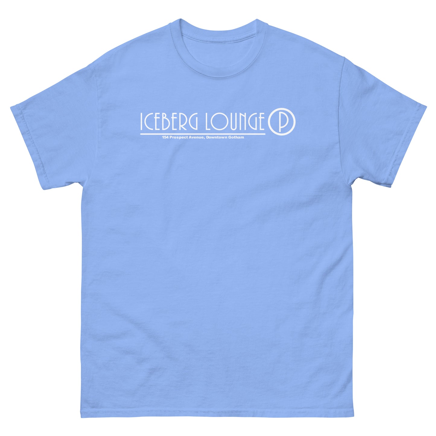 ICEBERG LOUNGE, Downtown Gotham Nightclub Casino Logo (White) Unisex Classic Tee