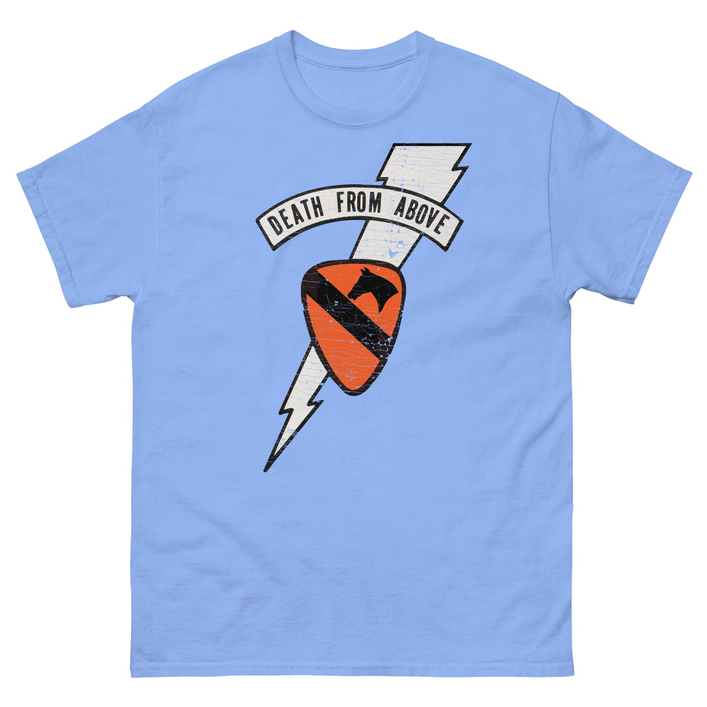 Death From Above Apocalypse Now Air Cavalry Lightning Logo Distressed Unisex Classic Tee