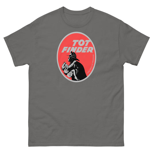 TOT Finder Fire Rescue Program Tee | Vintage Firefighter Safety Logo Unisex Classic Tee