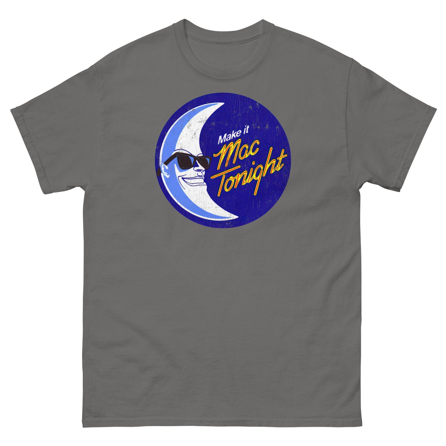 Moon Crooner Make it Tonight Mascot Distressed Unisex Classic Tee