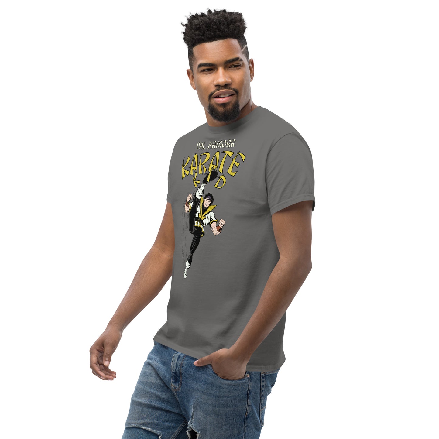 Val Armorr Retro Comic Book Martial Arts Hero Unisex Classic Tee