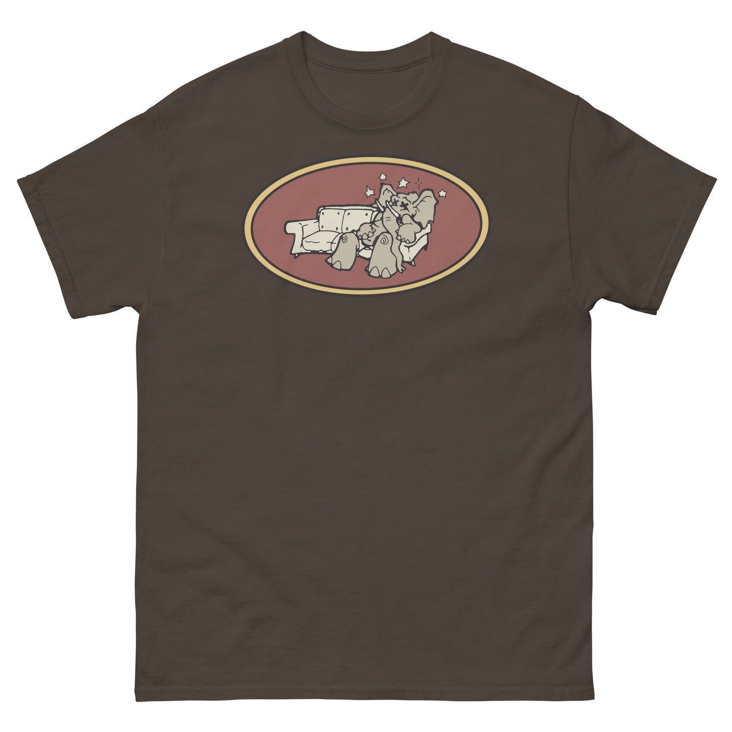 Brooklyn Dust Music Elephant Color Logo (Prairie Sand) Unisex Classic Tee