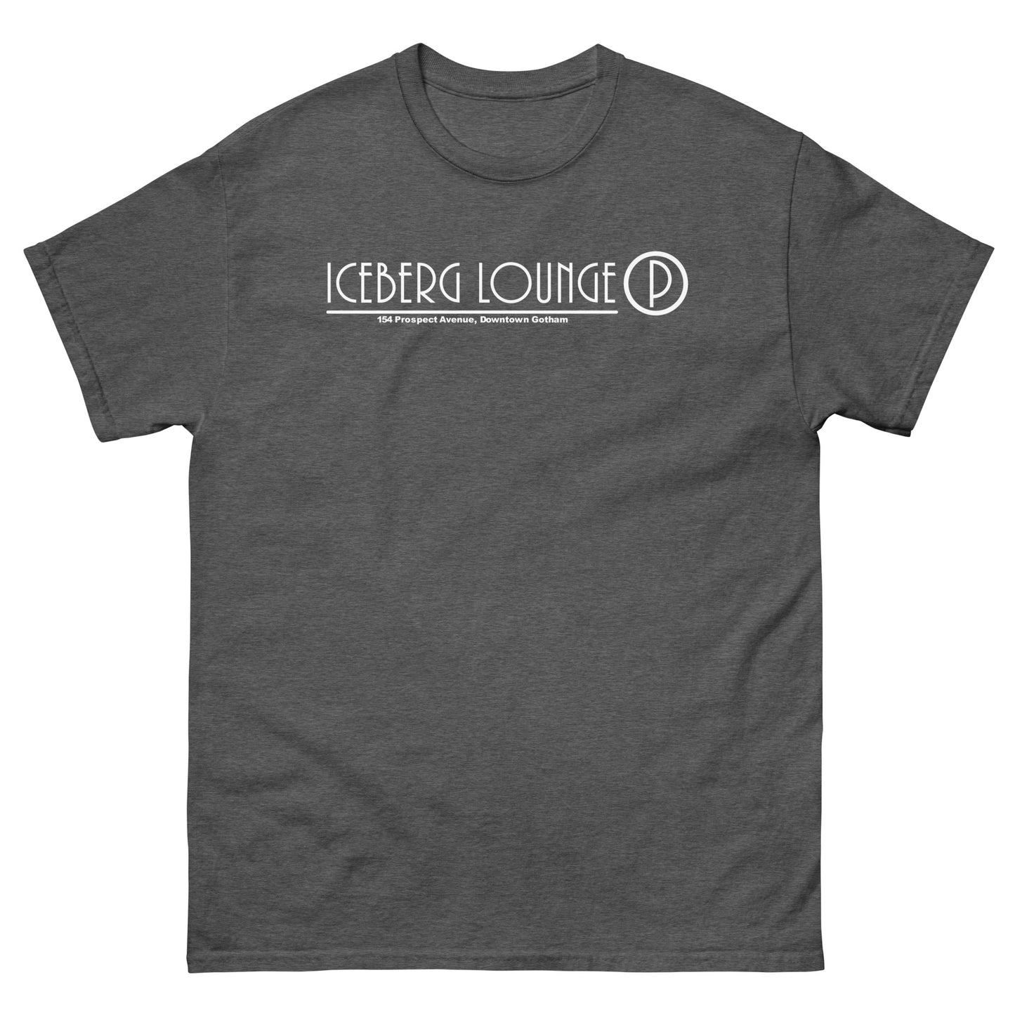 ICEBERG LOUNGE, Downtown Gotham Nightclub Casino Logo (White) Unisex Classic Tee