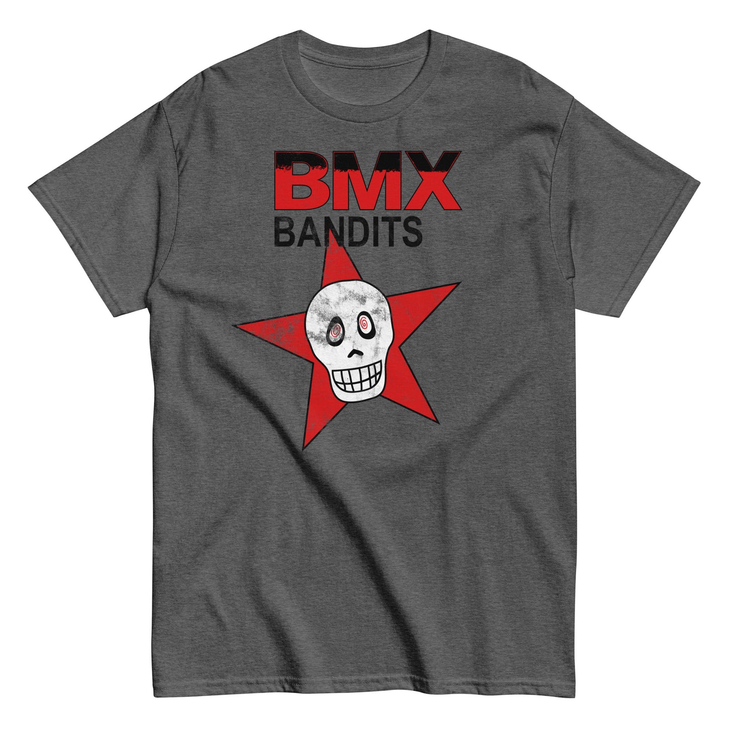 BMX BANDITS As Worn By Kurt Cobain Replica Punk Rock Skull Star Distressed Unisex Classic Tee