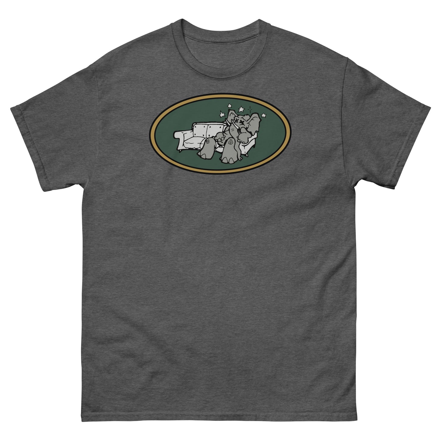 Brooklyn Dust Music Elephant Color Logo (Goblin Green) Unisex Classic Tee