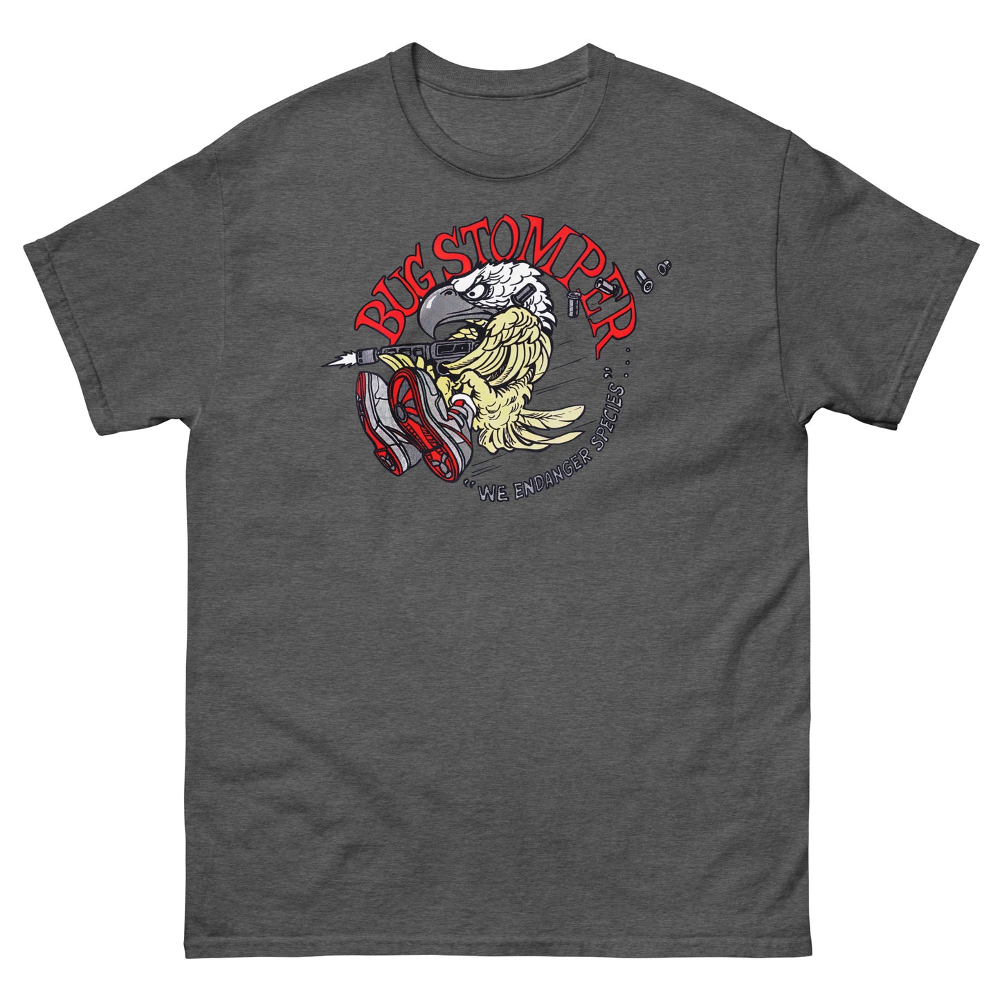 Bug Stomper Eagle "We Endanger Species" Cosplay Unisex Classic Tee