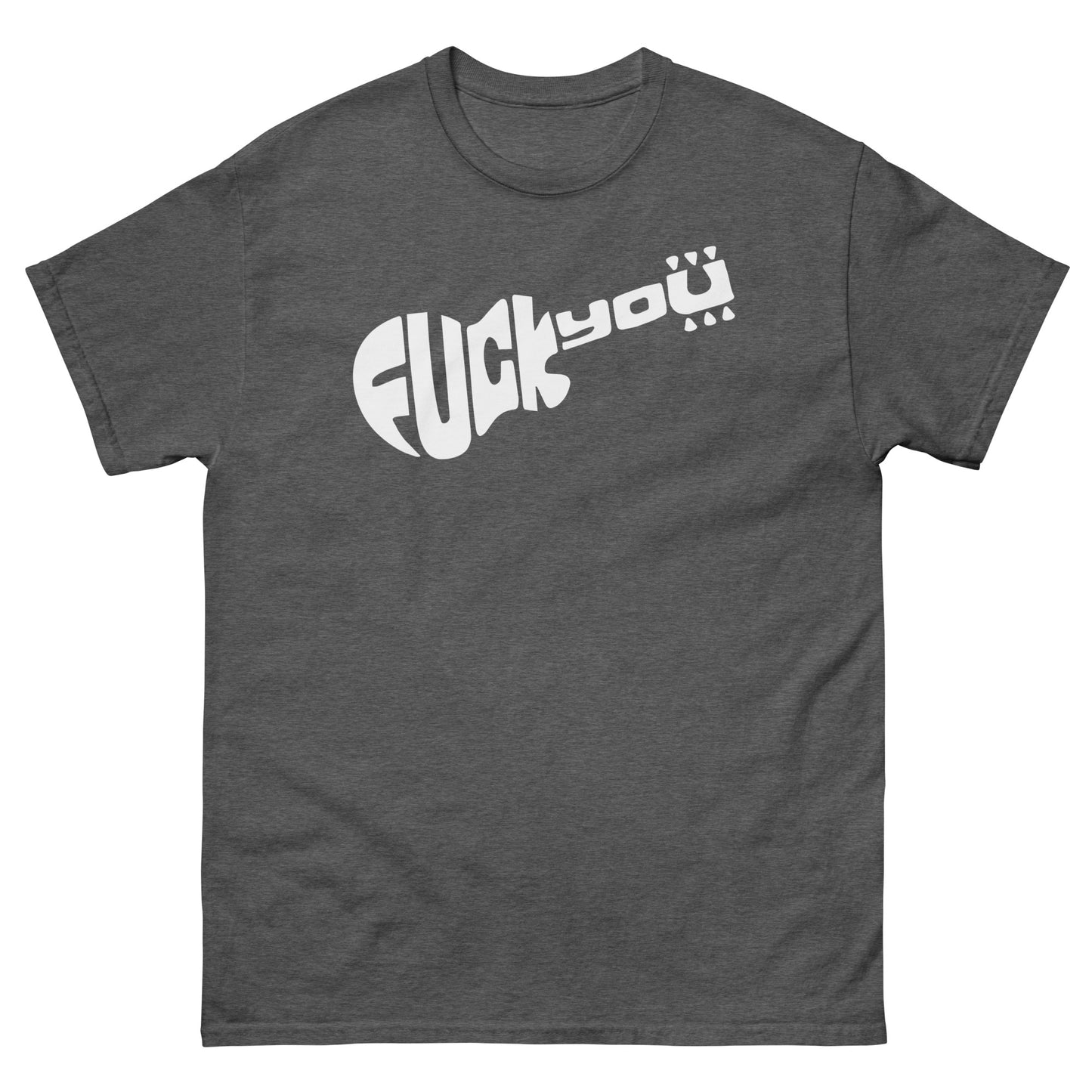 Fuck You Guitar Parody Tee As Worn by Slash | Monkees Logo Spoof Unisex Classic T-Shirt