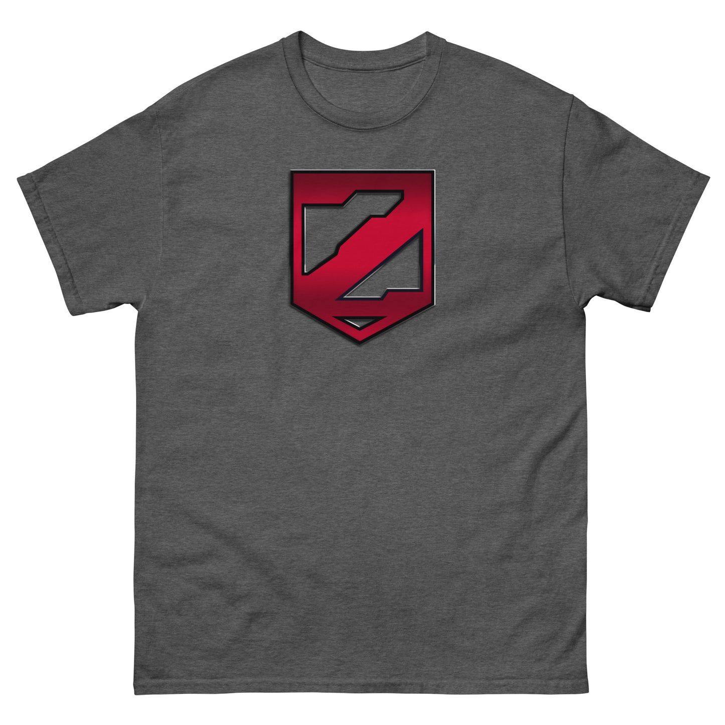 Super Villain Raised Metal Z Modern Rebirth Logo Comic Book Cosplay Classic Tee