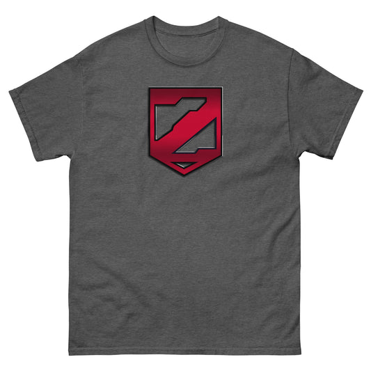 Super Villain Raised Metal Z Modern Rebirth Logo Comic Book Cosplay Classic Tee