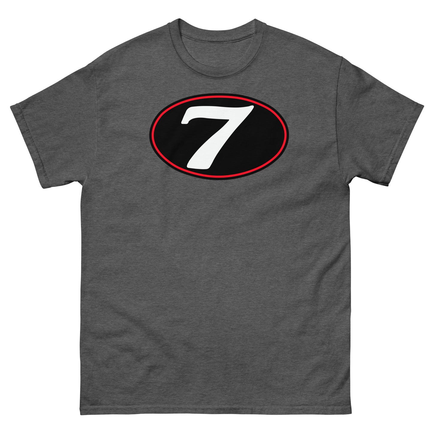 v7 Moto Racer (Black) Rear Fairing Number Plate Unisex Classic Tee