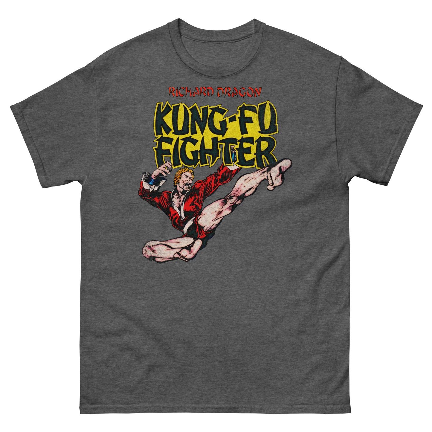 Richard Dragon Kung-Fu Fighter Retro Martial Arts Comic Book Classic Tee