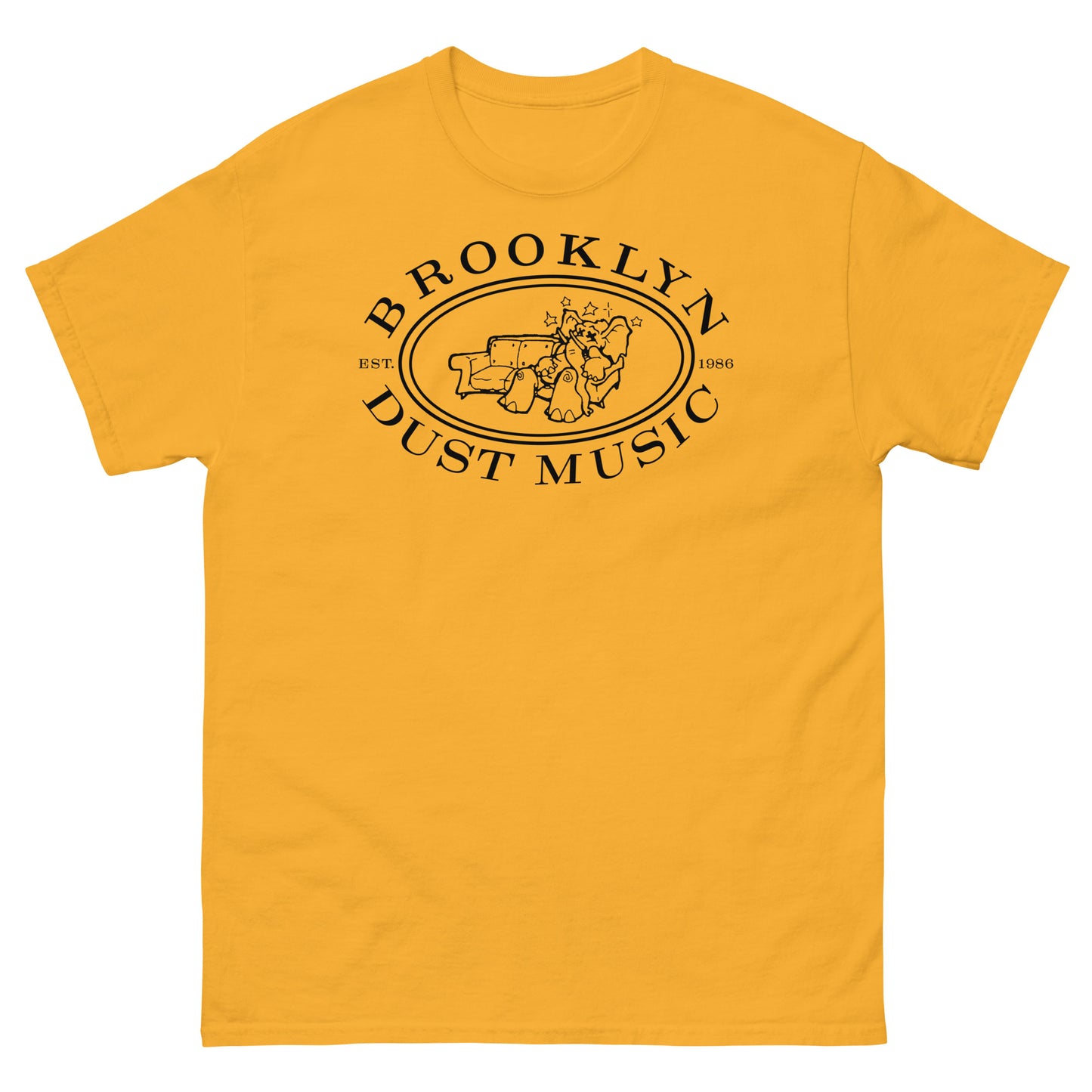Brooklyn Dust Music Elephant Logo (Black) Unisex Classic T-Shirt