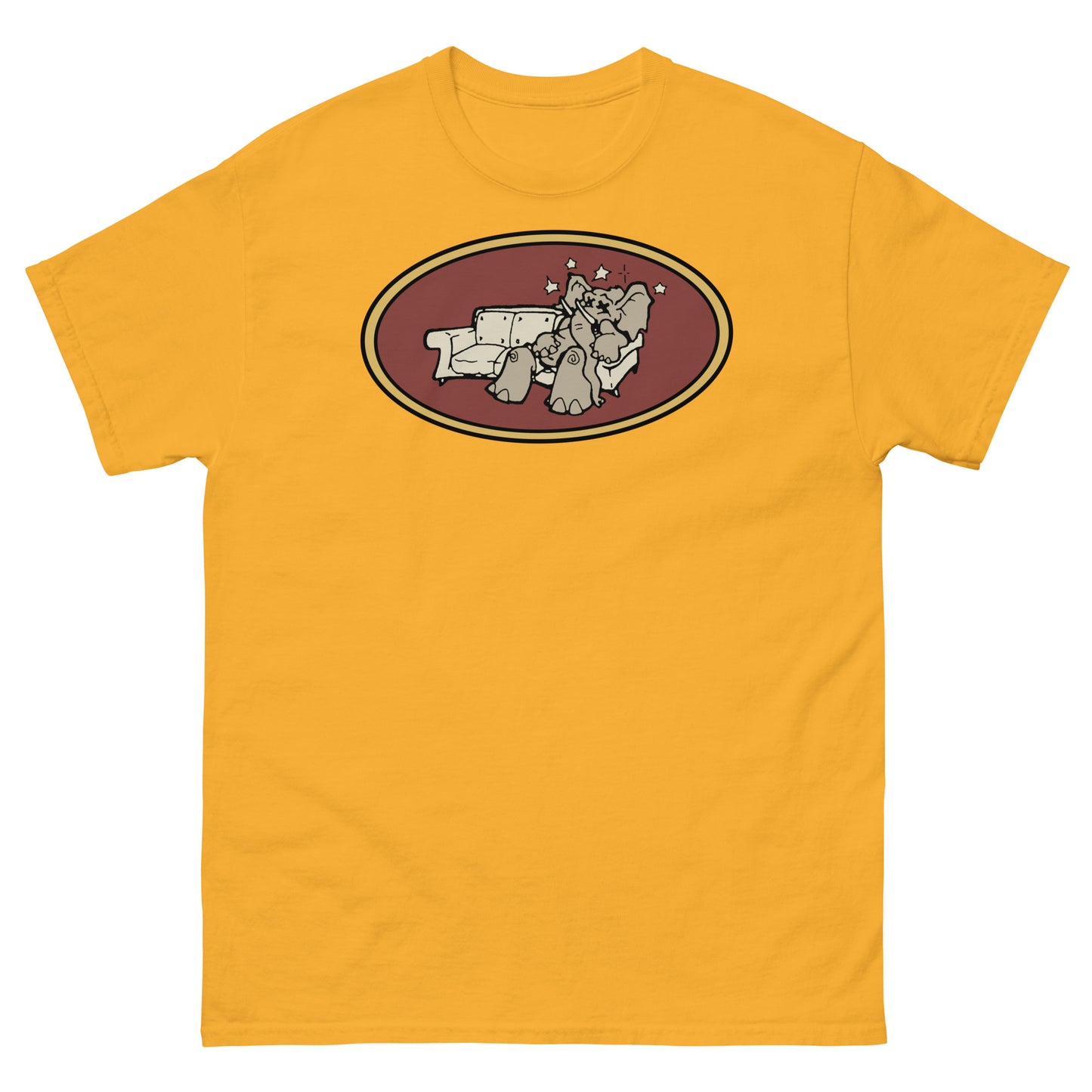 Brooklyn Dust Music Elephant Color Logo (Prairie Sand) Unisex Classic Tee