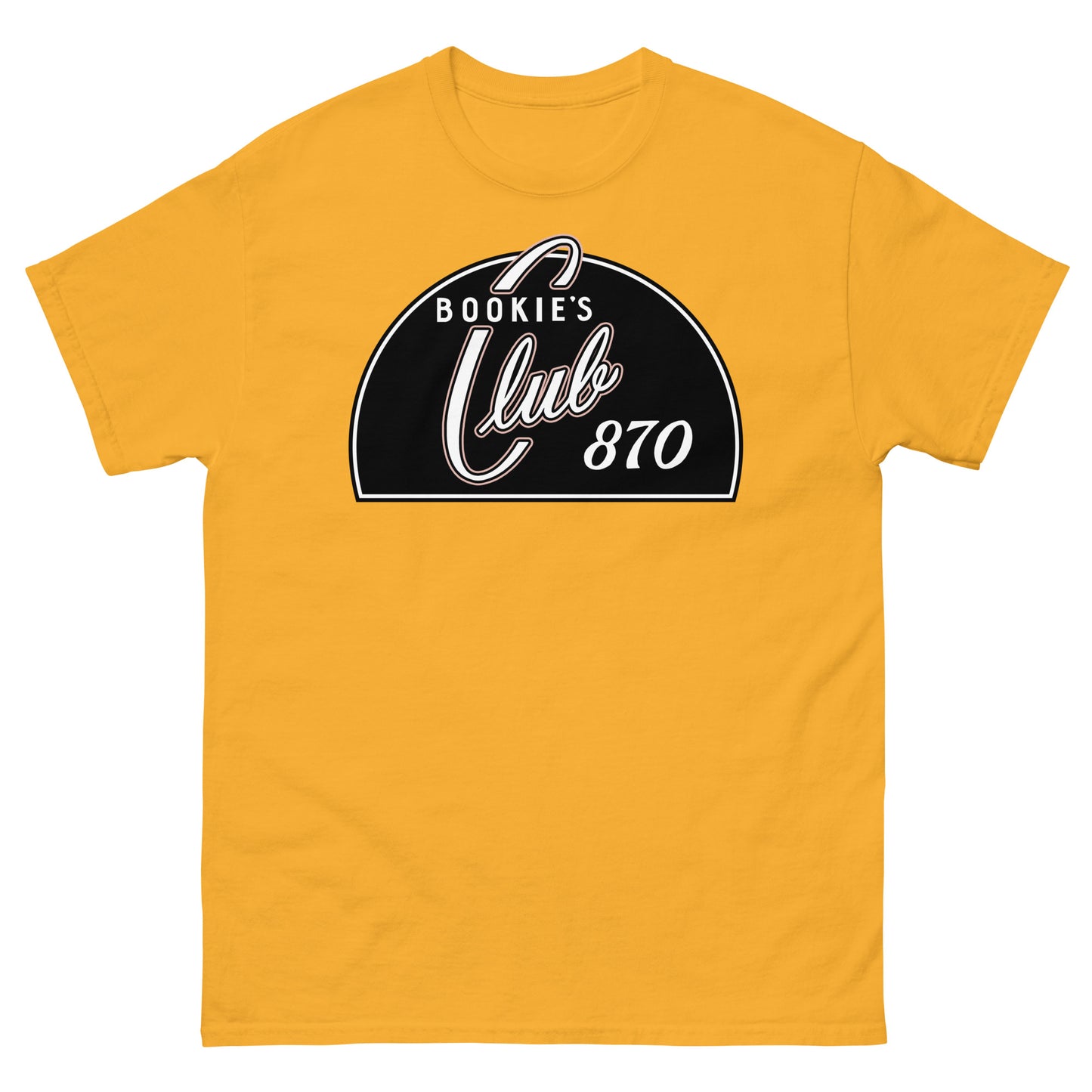 Bookie’s Club 870 Legendary Detroit Punk Venue Retro Nightclub Sign Unisex Classic Tee