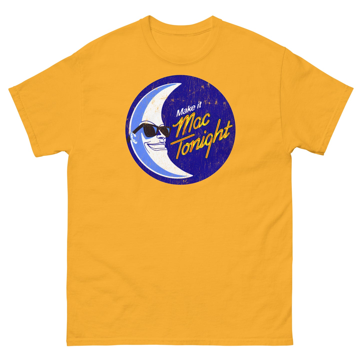 Moon Crooner Make it Tonight Mascot Distressed Unisex Classic Tee