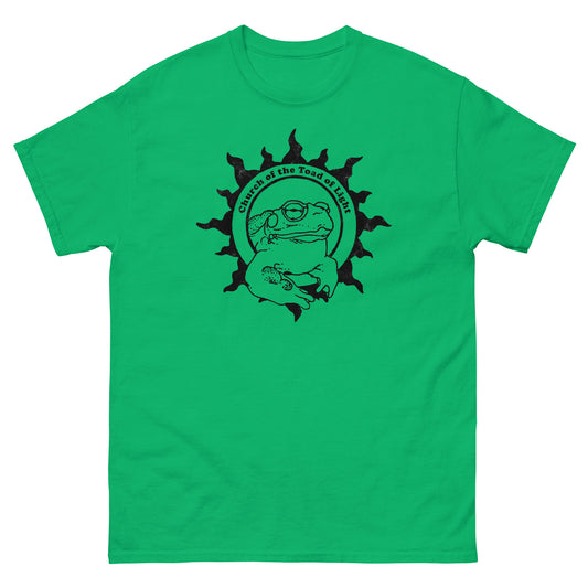 Church of the Toad of Light Bufo Alvarius Distressed Psychedelic Meme Tee | Front & Back Design Unisex Classic T-Shirt