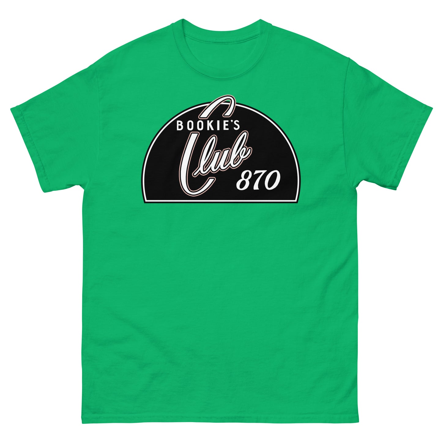 Bookie’s Club 870 Legendary Detroit Punk Venue Retro Nightclub Sign Unisex Classic Tee