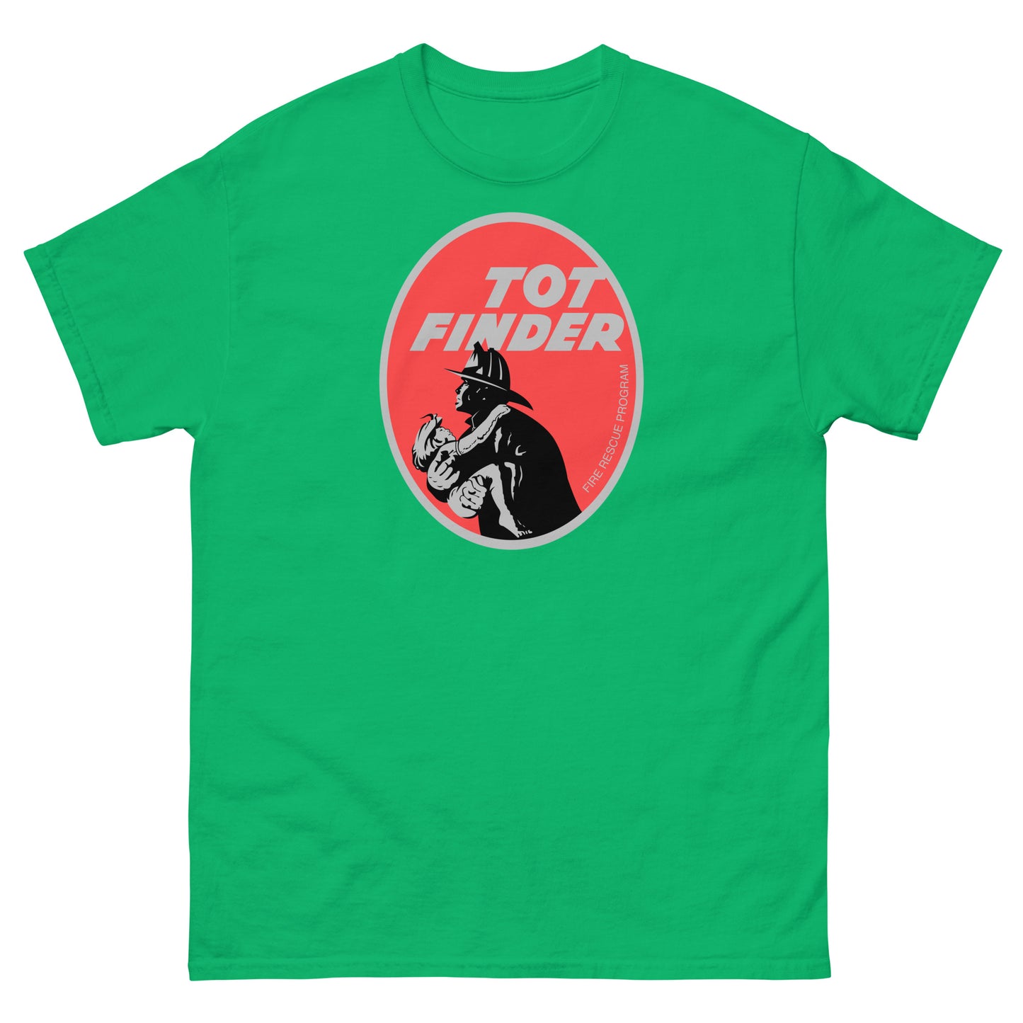 TOT Finder Fire Rescue Program Tee | Vintage Firefighter Safety Logo Unisex Classic Tee