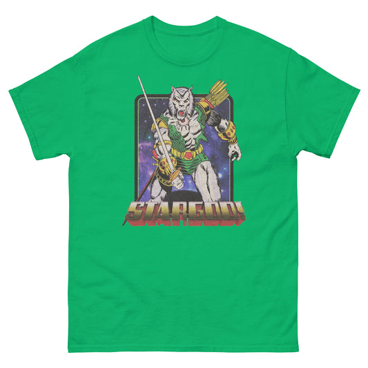 STARGOD! Cosmic Wolf Warrior Retro Comic Book Unisex Classic Tee