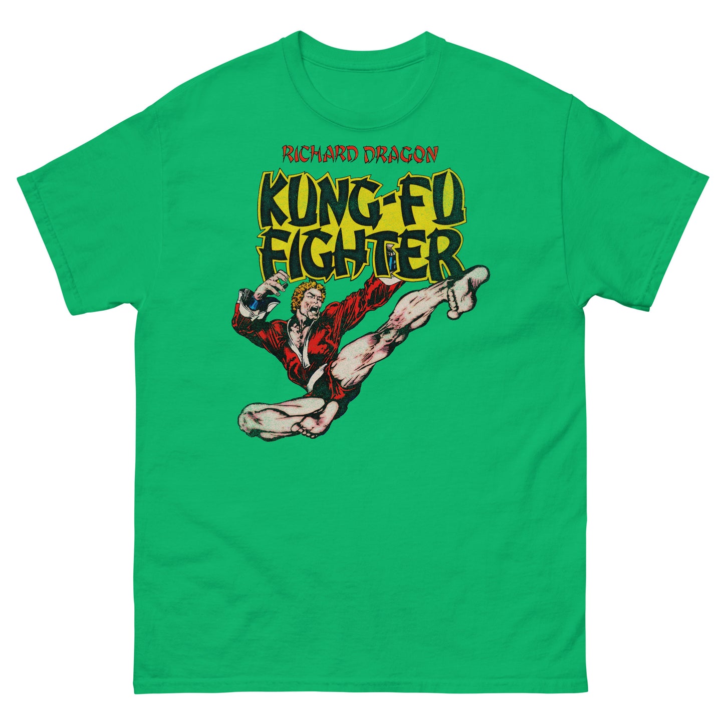 Richard Dragon Kung-Fu Fighter Retro Martial Arts Comic Book Classic Tee