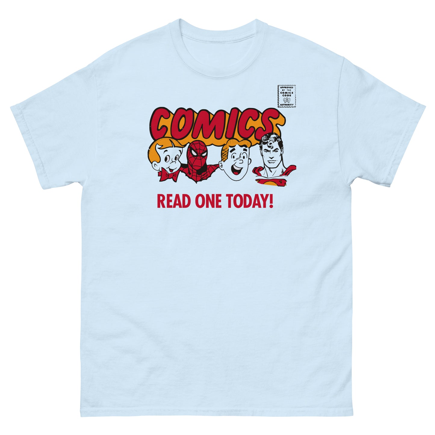 Comics Read One Today! (Original Characters ) Vintage Spinner Rack Topper Unisex Classic T-Shirt