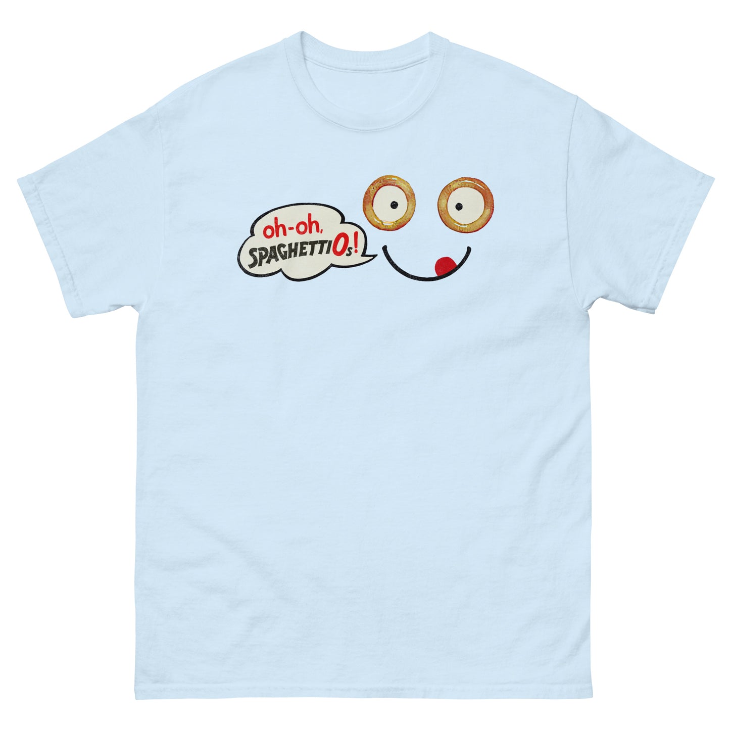 Uh-Oh Spaghetti Face Distressed Classic T-Shirt
