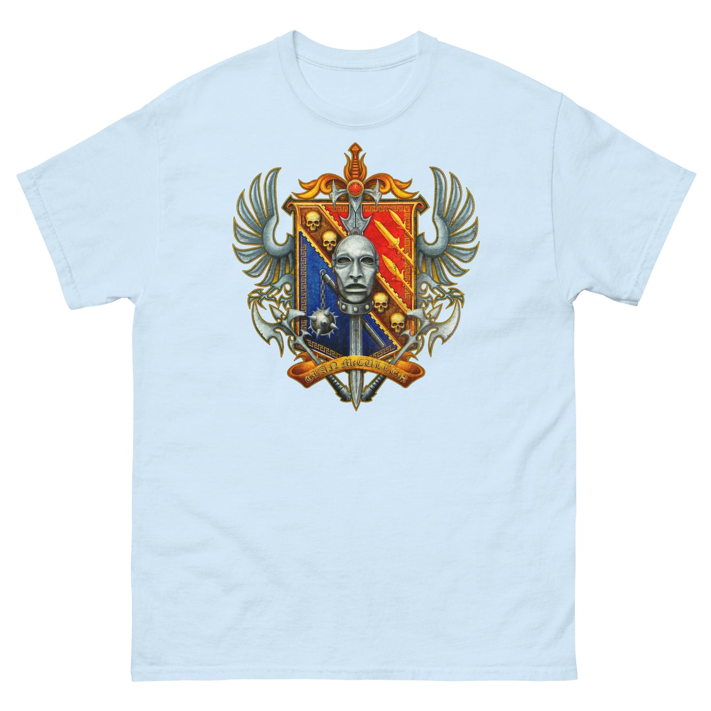 McCullen Clan Scottish Coat of Arms Dealer Distressed Unisex Grenadier Classic Tee