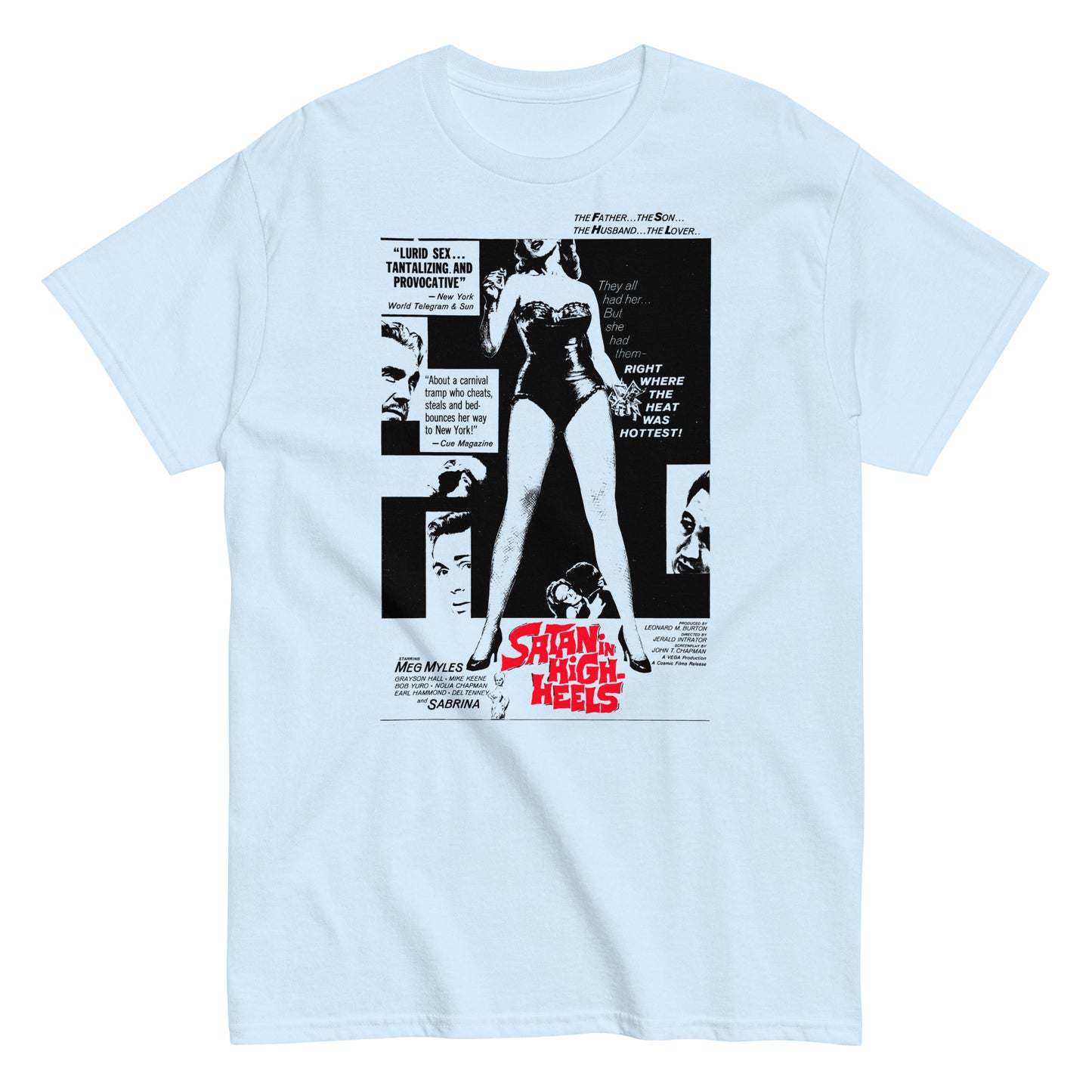 Satan in High Heels Poster Distressed Unisex Classic Tee