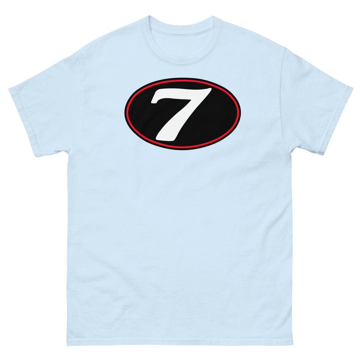 v7 Moto Racer (Black) Rear Fairing Number Plate Unisex Classic Tee
