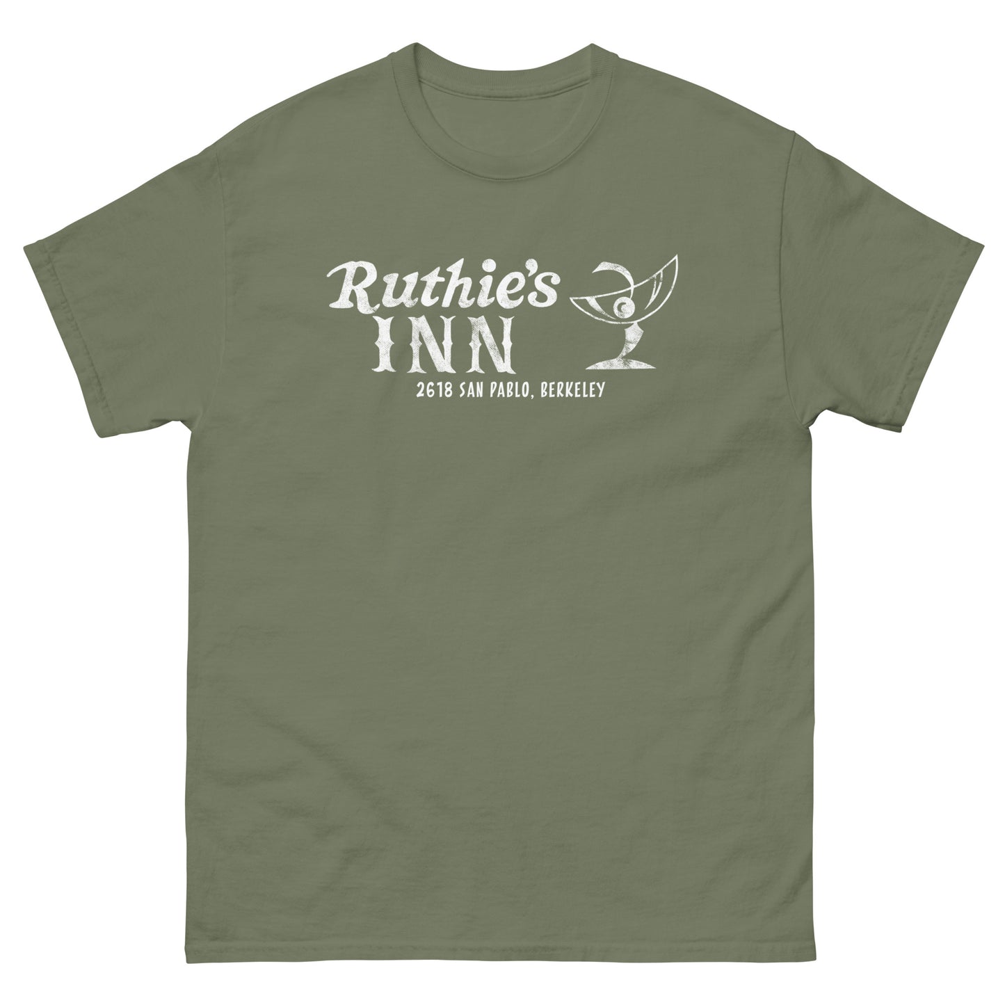 Ruthie’s Inn Berkeley, CA (White) Distressed Vintage Rock Venue Graphic Tee