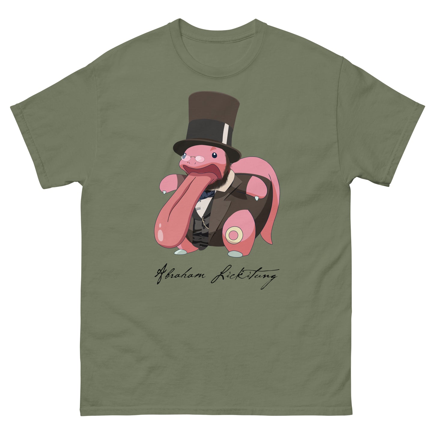 Aberoinga Lincoln Historical Anime Mash-Up Parody Tee