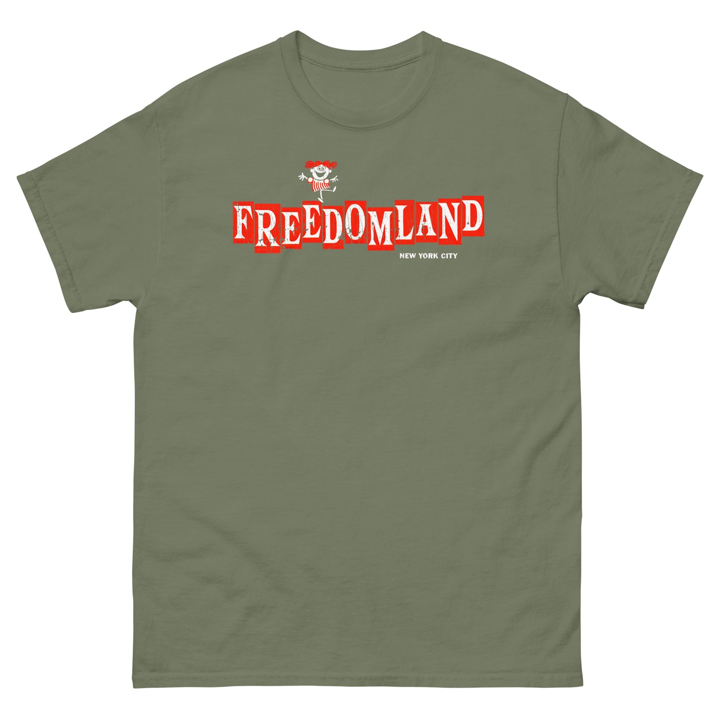 Freedomland, USA New York City Vintage Amusement Park Distressed Unisex Classic Tee