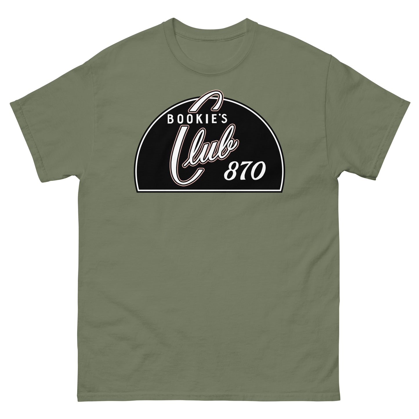 Bookie’s Club 870 Legendary Detroit Punk Venue Retro Nightclub Sign Unisex Classic Tee