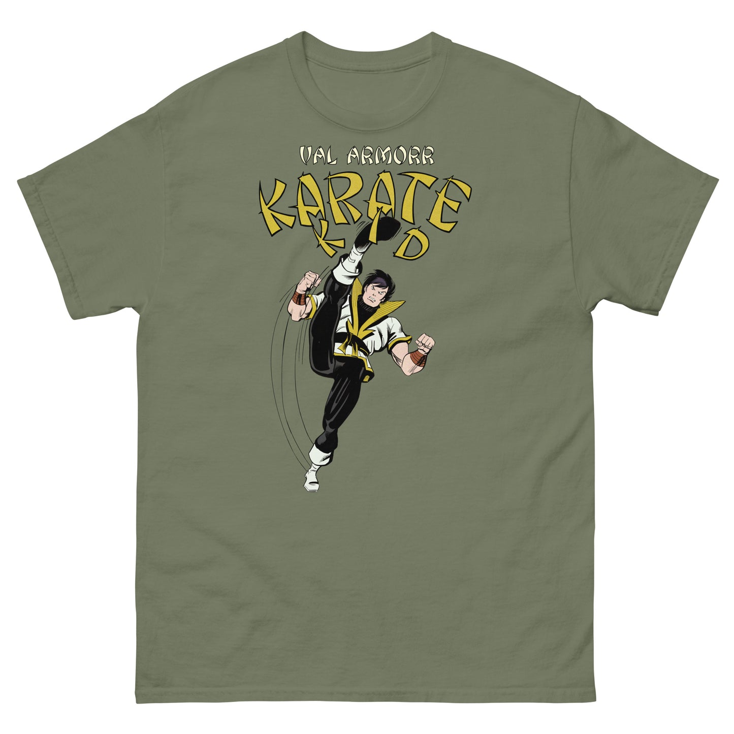 Val Armorr Retro Comic Book Martial Arts Hero Unisex Classic Tee