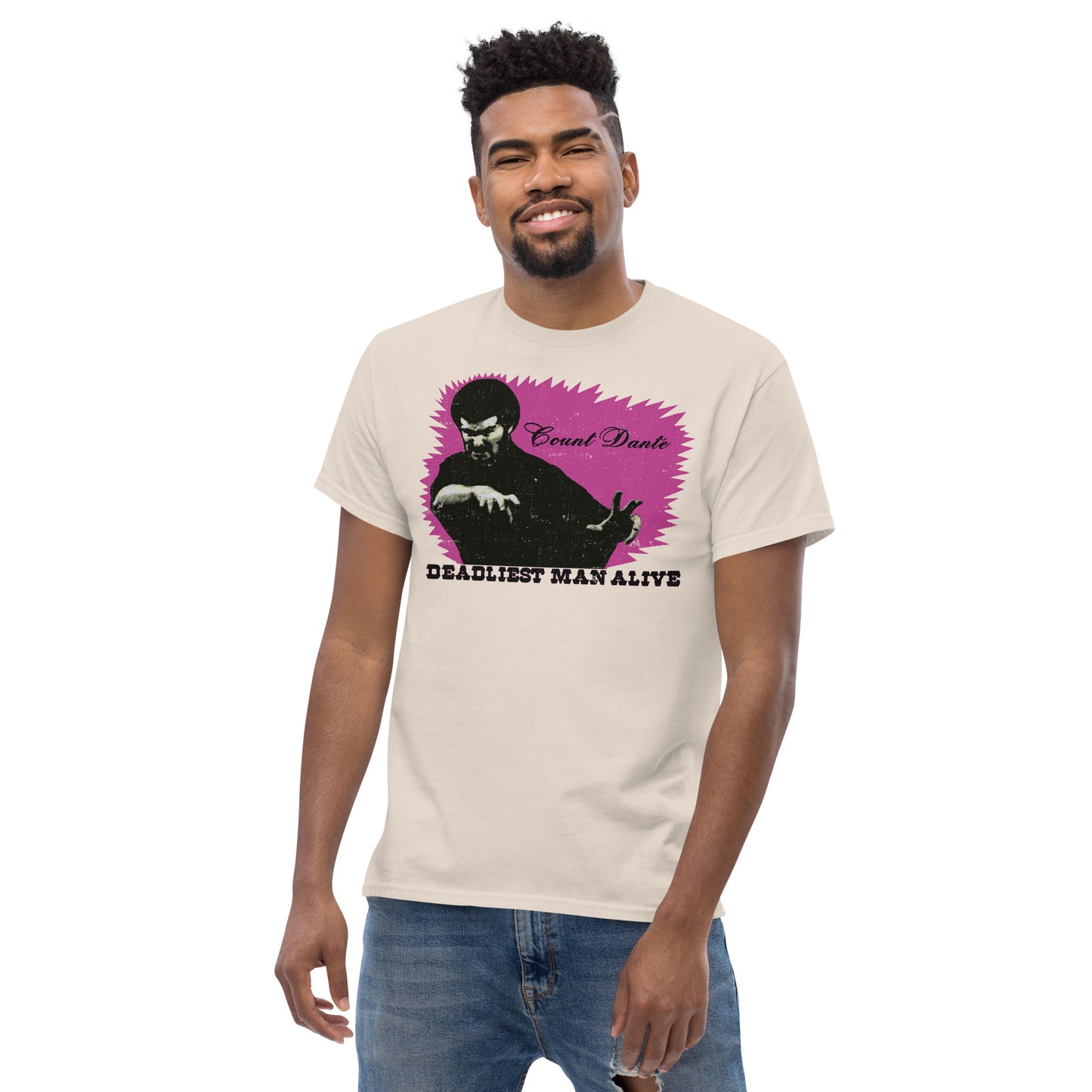 Count Dante: Deadliest Man Alive Distressed Unisex Classic Tee