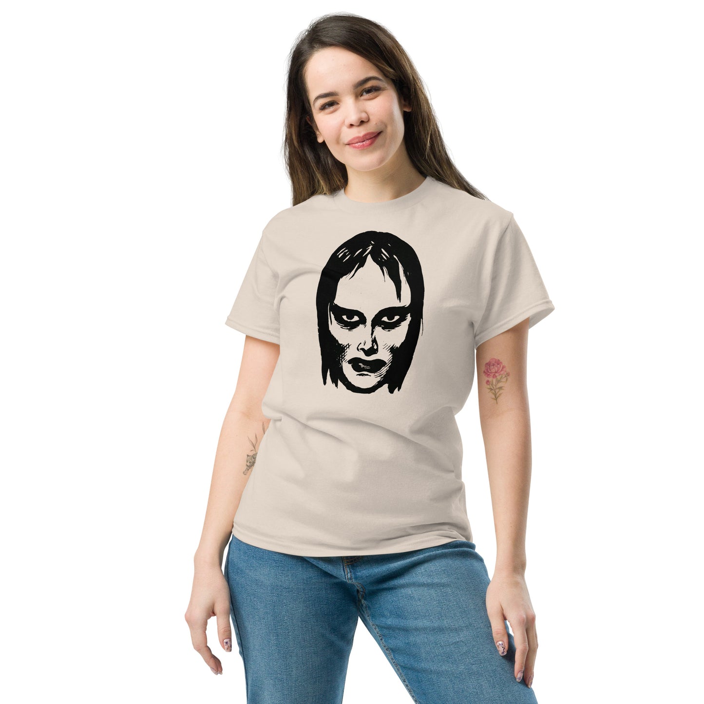 Vampire Girl Mask | Vintage Comic Book Ad Horror Halloween Unisex Classic Tee