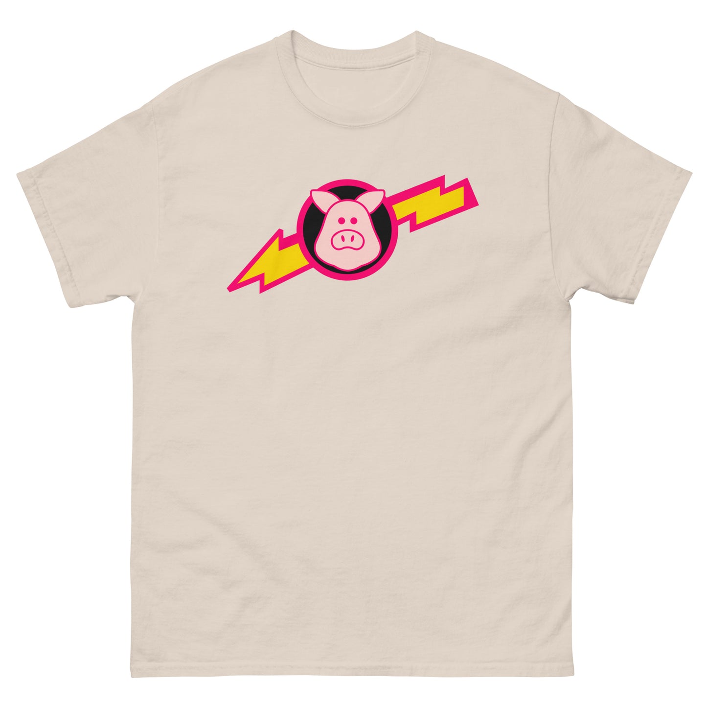 Space Pigs Lightning Bolt Logo Sci-Fi Parody Cosplay Tee